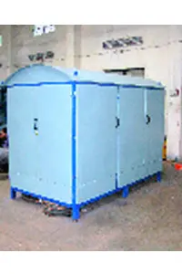 Machine enclosed in CRCA canopy